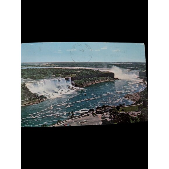 General View Niagara Falls Oneida Tower Hi Kids 1976 Ohio 9c Stamp Postcard - Picture 1 of 9